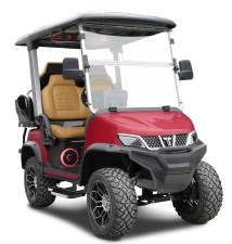 Tara Explorer Evolution Lithium Lifted Golf Cart FLAMENCO RED